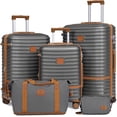 thumbnail image 1 of Joyway - Ensembles de Bagages 5 Pcs ABS Rigide à Roulettes Pivotantes - (Valise Extensible 20 Pouces24 Pouces) Valise Enregistrée 28 Po - Gris, 1 of 7