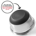 thumbnail image 4 of Starfrit Stainless Steel Mixing Bowl 2.8L (3 Qt), Non-Skid Silicone Base, Wide Rim, Dishwasher Safe Kitchen Prep Bowl, 4 of 6