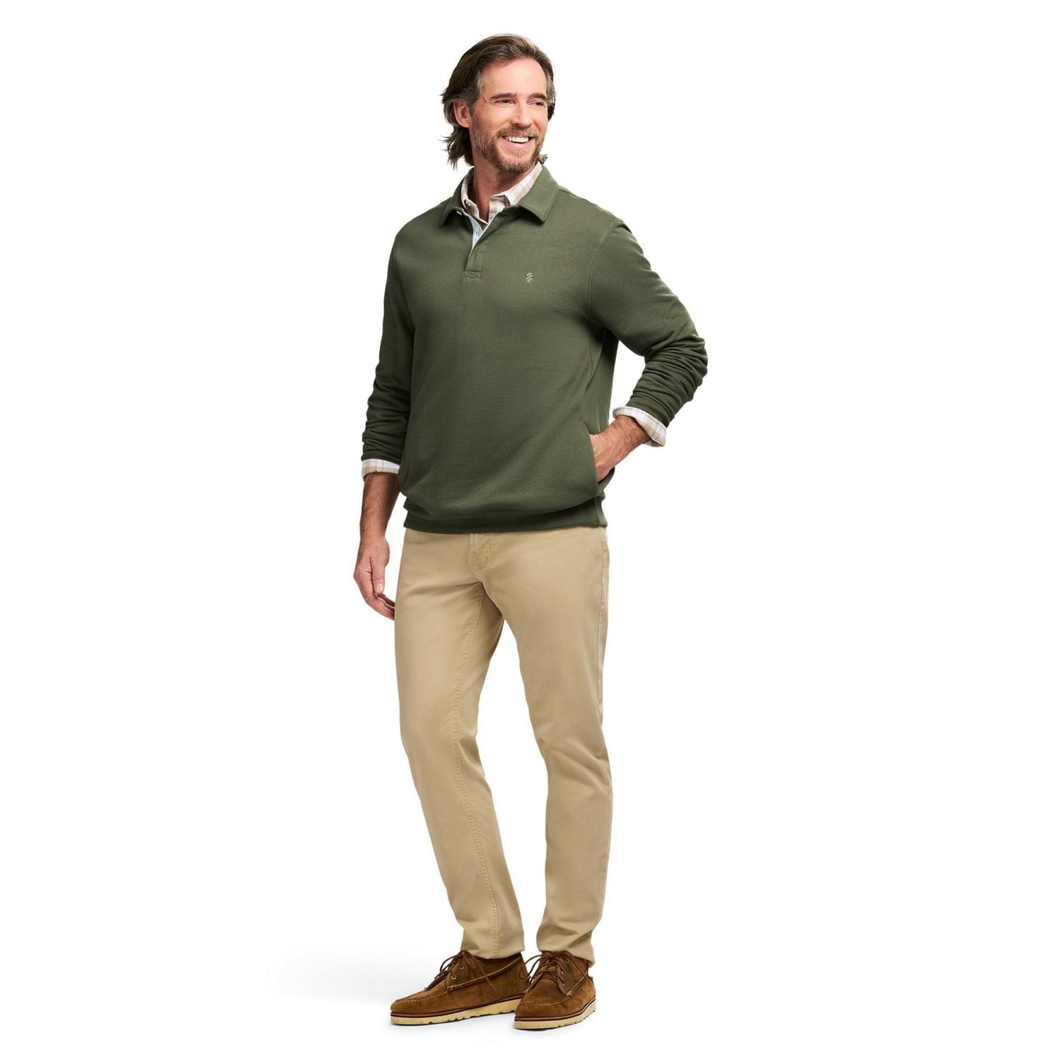 Izod L/S polo popover