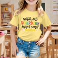 thumbnail image 2 of TZEWGL T-Shirts pour Nouveau-Né Saison de Rentrée Imprimé Manches Courtes Col Rond Vêtements pour Bébés Taille 6-8T, 2 of 4