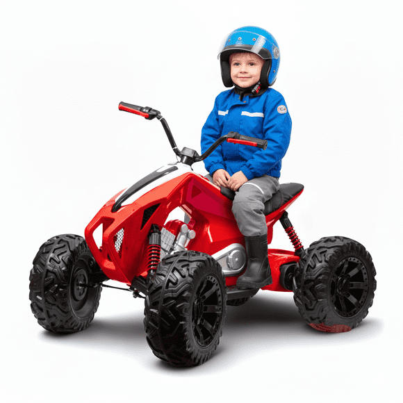 Sport Utility 24V Powered Kids Electric Ride-On Quad w/ Rubber Wheels & MP3 Soundboard