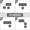thumbnail image 4 of Gymax Ensemble de Conversation pour Patio en Rotin 4 Pcs Cour Extérieur avec Coussin Noir, 4 of 10