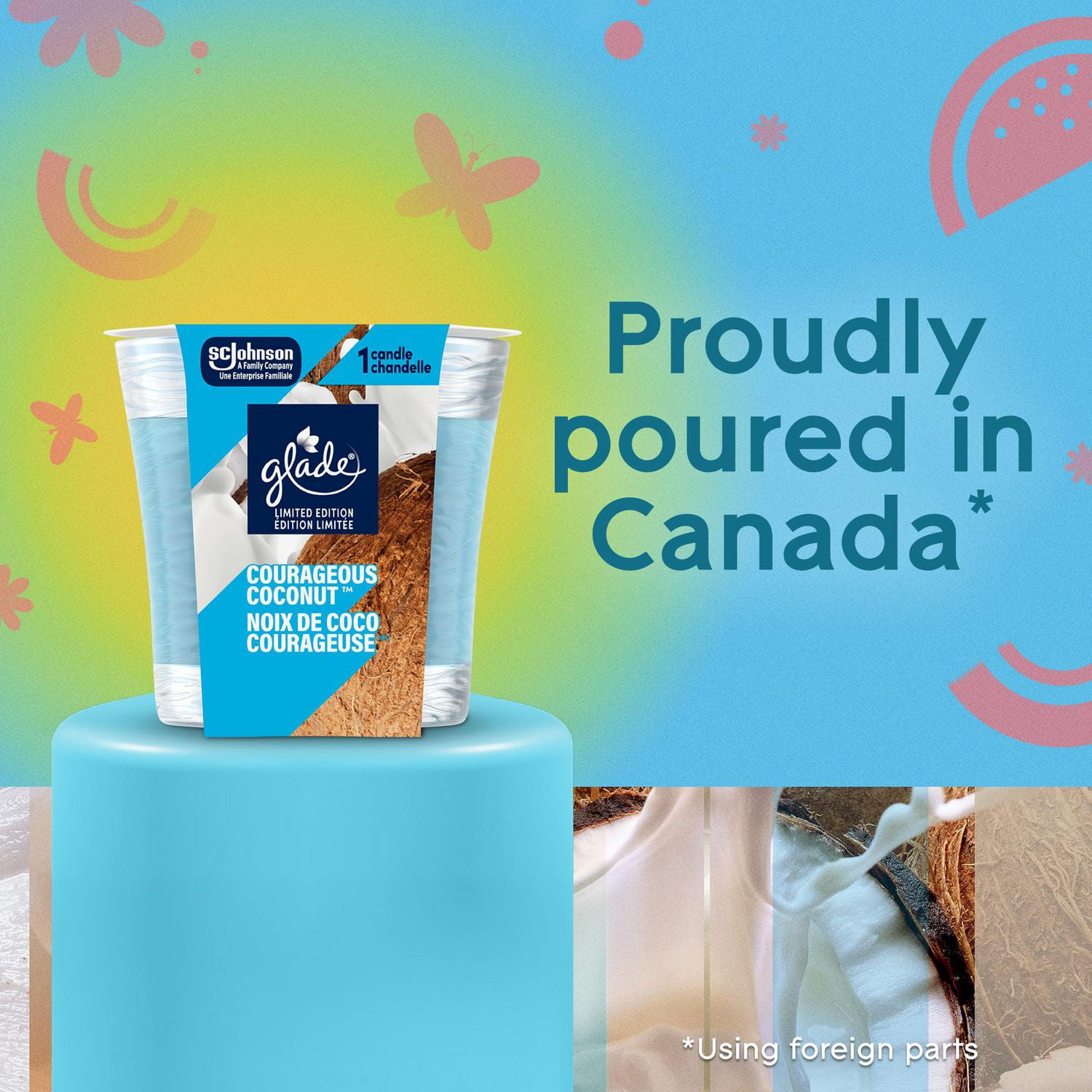 Glade Chandelle parfumée, Courageous Coconut™