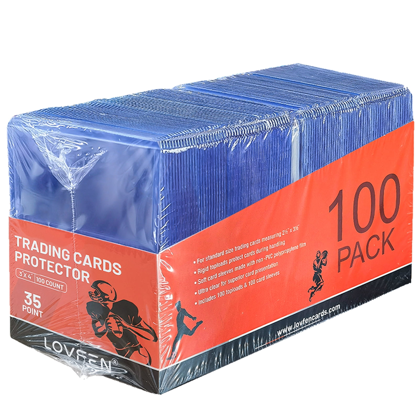 hard plastic card sleeves walmart Foldermax 100 Toploaders for Cards,35PT Toploader Card Protector, 3 inch x 4 inch Hard Plastic Card Sleeves, Baseball Card Protector, Topload Card