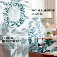 thumbnail image 4 of King Size Bed Sheets Piece Floral Pattern Sheets King Deep Pocket Sheet Grey Lotus, 4 of 7