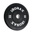 thumbnail image 1 of Ironax 10 lb Olympic Bumper Plate 2 Inch Low Bounce Rubber Home Gym, 1 of 5
