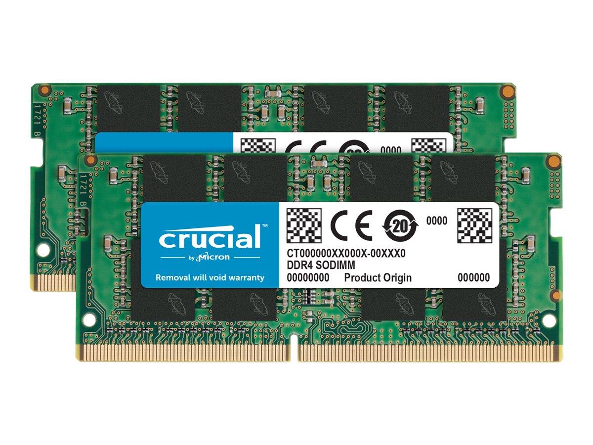Crucial RAM 32GB Kit (2x16GB) DDR4 3200MHz CL22 (or 2933MHz or