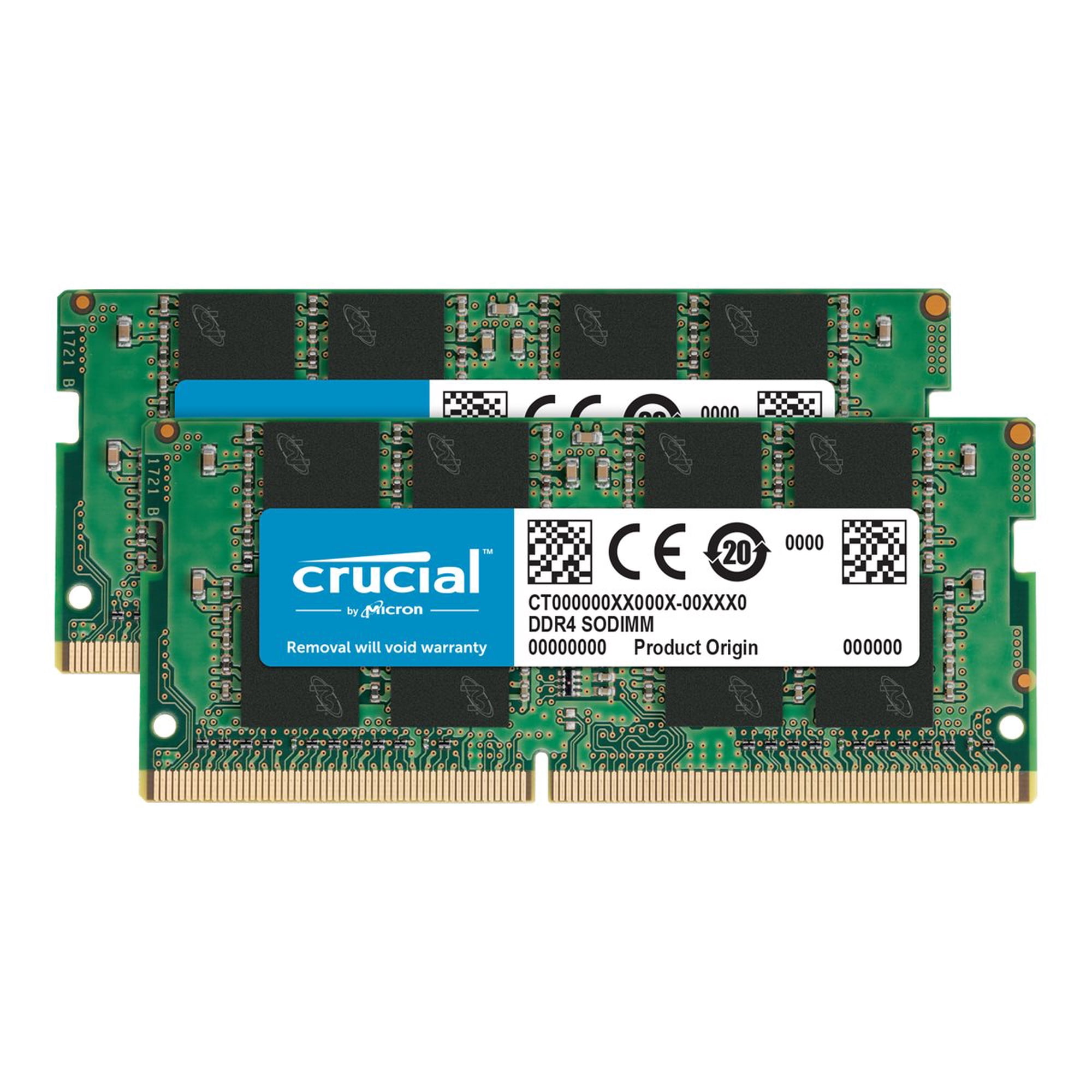 Crucial RAM 32GB Kit (2x16GB) DDR4 3200MHz CL22 (or 2933MHz or