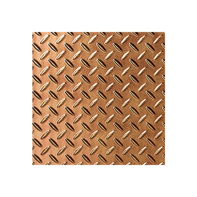 Fasade Diamond Plate Antique Bronze Wall Panel Sample 12" x 12"