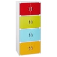thumbnail image 1 of Hodedah HID 44 Armoire de Rangement Fermée à 8 Portes pour la Maison et le Bureau, Rainbow, 1 of 8