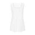 thumbnail image 4 of Plebaso Débardeurs d'Été pour Femmes Plissés Sans Manches Chemises Amples Col Rond Décontracté Blouse T-Shirt Uni P-5TG, 4 of 6