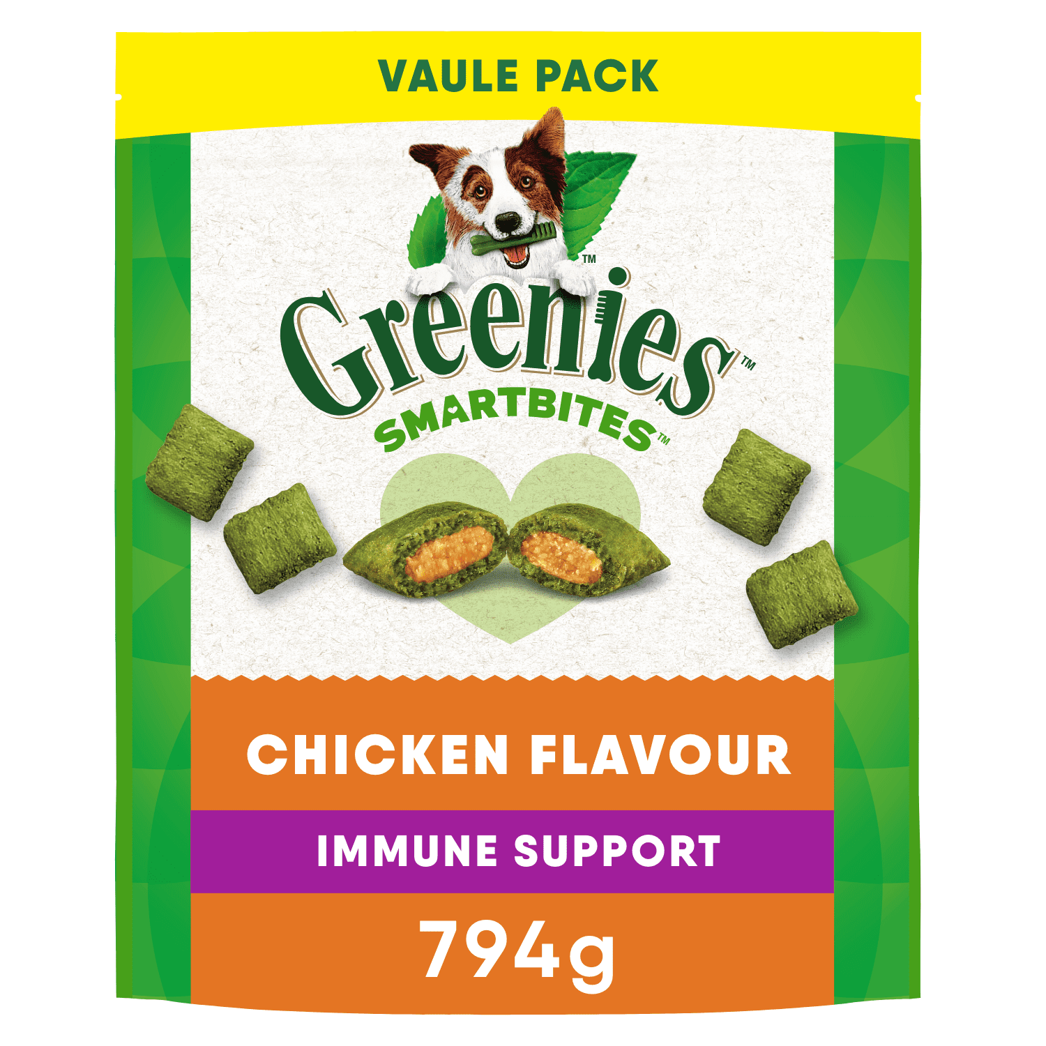 Greenies Smartbites Immune Support Chicken Flavour Crunchy & Creamy Adult Dog Treats