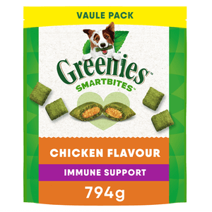 Greenies Smartbites Immune Support Chicken Flavour Crunchy & Creamy Adult Dog Treats