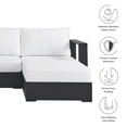 thumbnail image 2 of Modway Tahoe 3-Piece Outdoor Patio Furniture Sectional, White, 2 of 9