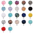thumbnail image 3 of Boucle d'Oreille Goujon Fabrication Lisse Surface Forme Ronde Multicolore de Haute Classe Bijoux Accessoires Universels Fête Raccords Perle de Cristal Type 1, 3 of 7