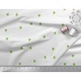 thumbnail image 2 of Soimoi Green polyester Crepe Fabric Dot & Buds Floral Decor Fabric Printed Yard 52 Inch Wide, 2 of 6