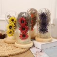 thumbnail image 2 of Fleur Préservée Simulation Tournesol Alimentée par 3 Piles Aaa avec Couvercle en Verre Sans Pile, 2 of 14