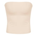 thumbnail image 5 of Weiqiqre Spring+Tops+for+Women Strapless Crop Tops Basic Backless Sleeveless Bandeau Going Out Cute 2025 Summer Clothes, 5 of 5