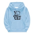 thumbnail image 2 of MIASHUI Girls Hoodies Boys Rugby Print Long Sleeve Sports Sweatshirt,Blue,11-12 Years, 2 of 3