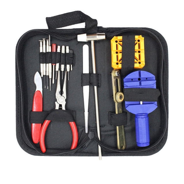 EGNMCR 16pcs Watch Repair Tool Kit Link Remover Spring Bar Tool Case Opener Set New Watch Repair