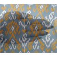thumbnail image 4 of oneOone Tissu Viscose Chiffon Rayé & Paisley Ikat Imprimé au Mètre 42 Pouces de Large, 4 of 4