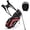 Red, variant on Gymax Golf Stand Bag Golf Club Bag w/ 14 Way Top Dividers & 6 Pockets & Carrying Handles Blue