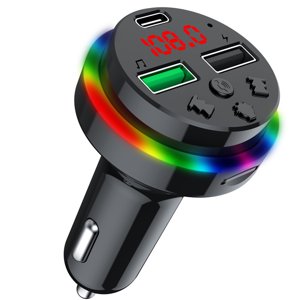 Birdeem Car Adapter Usb Ports Fast Charging Car Charger Qc3.0 3.1A Fast Charging Adapter Led Digital Display