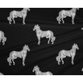 thumbnail image 4 of oneOone Polyester Lycra Fabric Horse Block Printed Fabric 1 Yard 56 Inch Wide, 4 of 4