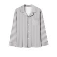 thumbnail image 2 of Timdgard Womens Pajamas Outfits Striped Lapel Button down Shirts Pants Lounge Sets Fall Loose Sleepwear, 2 of 4