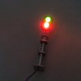 thumbnail image 3 of 3 Pcs Modèle Chemin de Fer N Échelle 1:87 Signaux de Piste 2-LEDs Lumières à Blocs Vert Rouge, 3 of 8