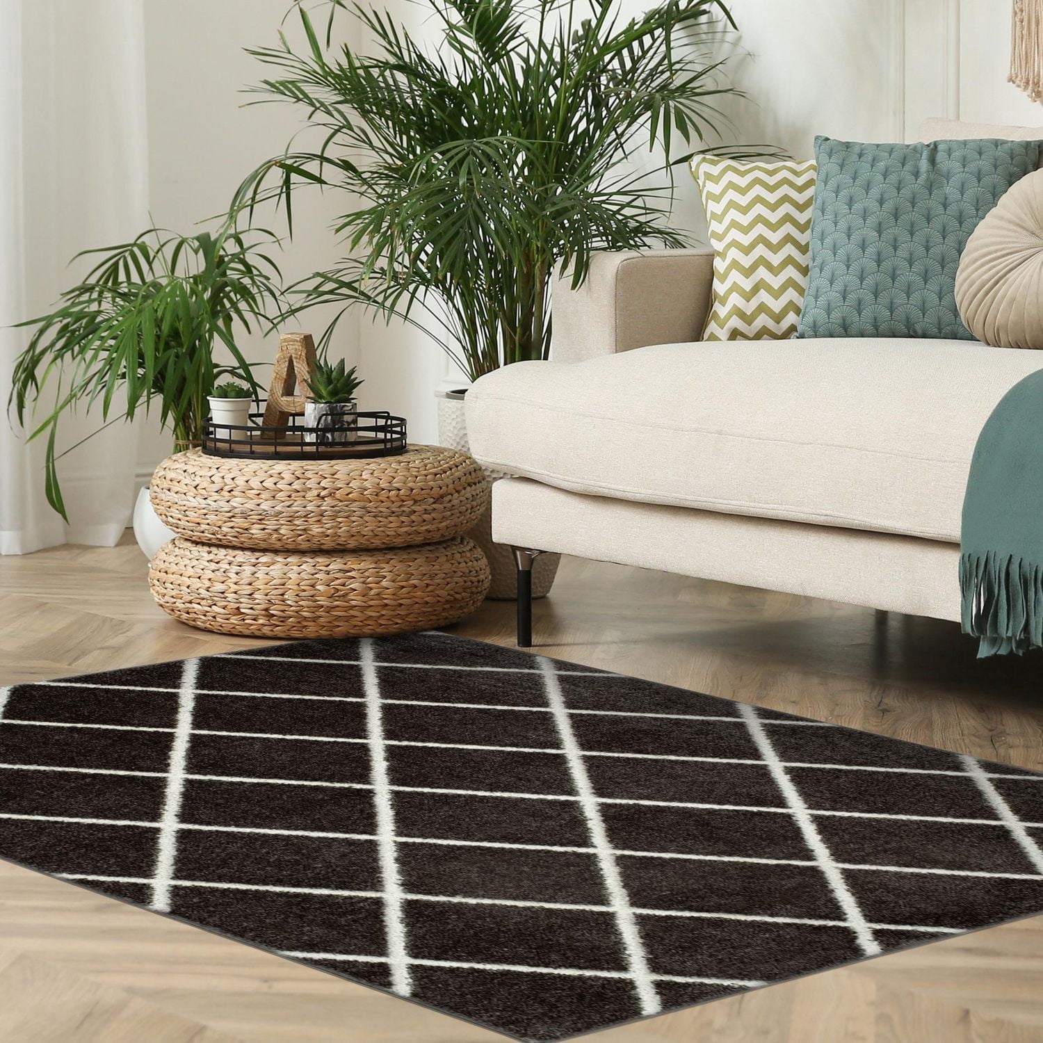 Tapis Avenue B Brampton charbon de bois 5' x 7'