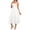 White, variant on Midi Dresses for Women Summer Drawstring Adjustable Strap A-Line Side Split Corset Dresses Wedding