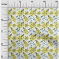 thumbnail image 1 of oneOone Polyester Spandex Yellow Fabric Florals Sewing Material Print Fabric By The Yard 56 Inch Wide-X6S, 1 of 4