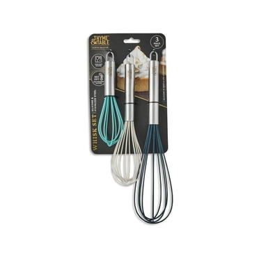 Thyme & Table 3-Piece Silicone Whisk Set