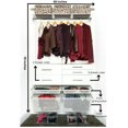 thumbnail image 2 of Reach-In Closet System Organizer, 48"W x 78"H x 16"D, Hanging Rod, Wood Drawers, Shelf and Gliding Baskets, White RS1047, 2 of 8