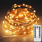 33ft 100 LED Waterproof Plug-In String Lights with 8 Lighting Modes-66'-coolwhite