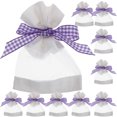 thumbnail image 3 of 10pcs Empty Lavender Sachet Bags Refillable Fragrance Pouches with Visible Design, 3 of 8