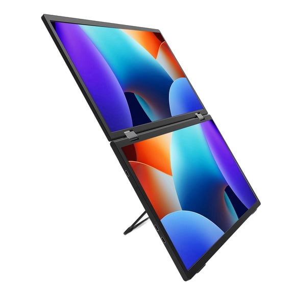 Dual Laptop Screen Extender, 16:9 1080P FHD IPS 15.6 inch USB C External Screen Multiple Modes Micro HD Media Interface  for OS X