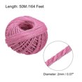 thumbnail image 2 of Uxcell 164 Feet 0.08" Jute Twine Jute Rope Jute Twine String Cords Pink for DIY, 2 of 6