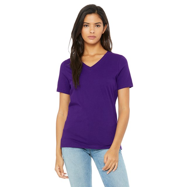 Bella + Canvas T-Shirt Décontracté Col en V pour Femmes