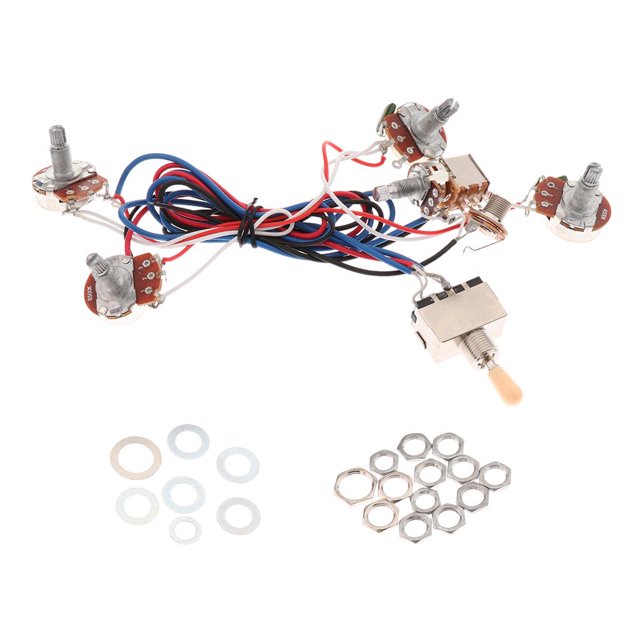 Faisceau de Circuit Électronique pour Remplacement de Guitare Jaune