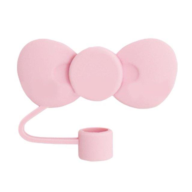 Lovely Bow Straw Covers Cap Toppers Compatible W/ 30&40oz ReusableNE L6C6
