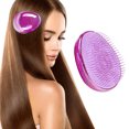 thumbnail image 3 of Detangler Comb Portable Egg Shape Detangling Hair Brush Massage Hair Comb, 3 of 8