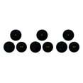 thumbnail image 1 of Transemion Multiple Models Available - Mixed Pack Squash Balls Tube Packing Blue Dot Training Squash Balls blue dot + single 3Set, 1 of 6