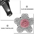 thumbnail image 3 of OULII 2Pcs Car Scent Vent Clip Elegant Pink Alloy For Car Decor, 3 of 8