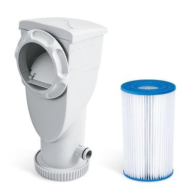 Funsicle 1 000 GPH SkimmerPlus Pompe de Filtration 2-en-1 pour Piscines hors Terre