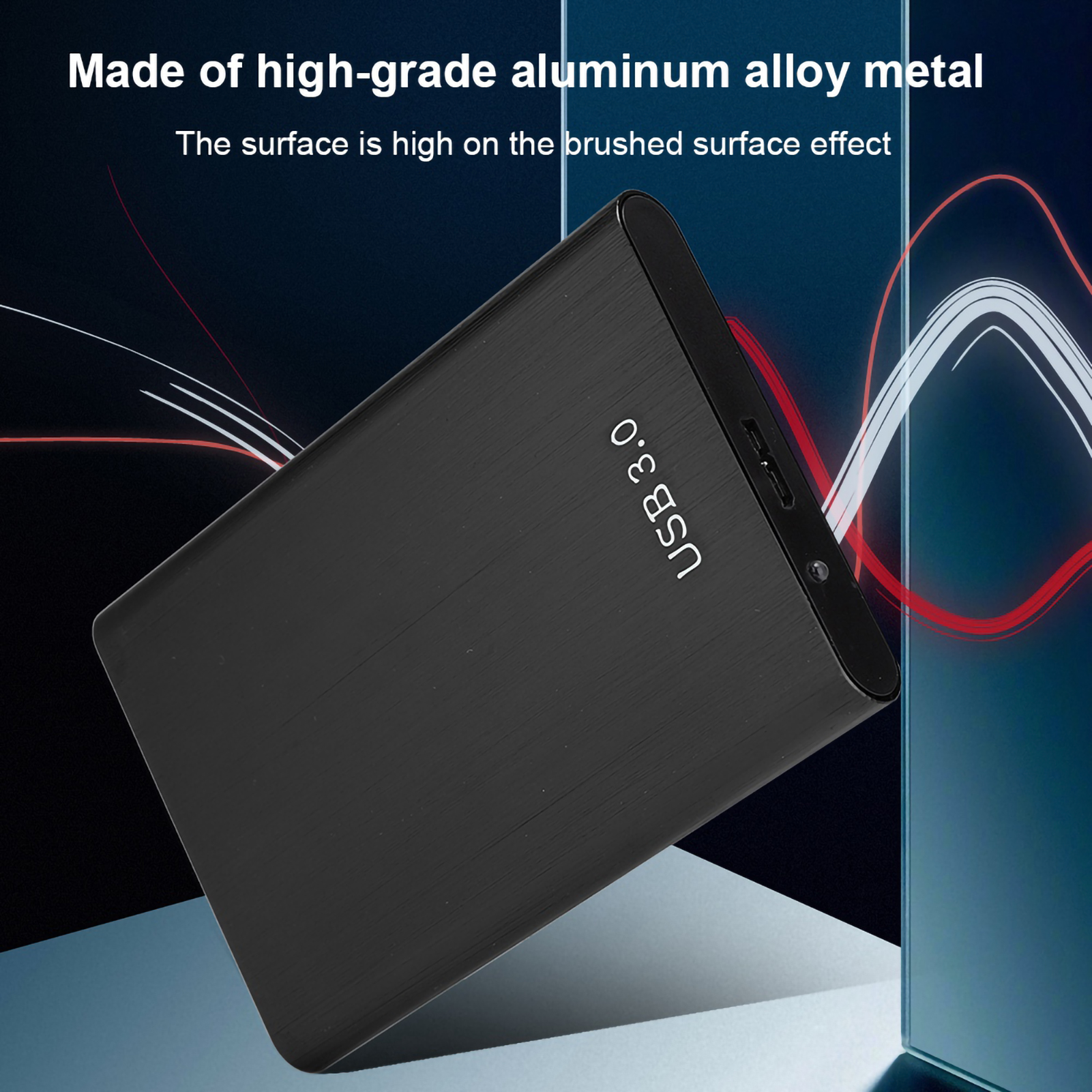 USB 3.0 to USB2.0 SSD Case, External Portable Professional SSD Case Hard Drive Enclosure Hard Drive Case for Men Women for 2.5 Inch 7-9.5MMHDD and SSD Laptop Hard Drive