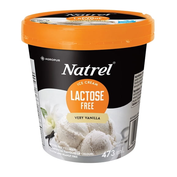Natrel Very Vanilla Lactose Free Ice Cream, 473 mL