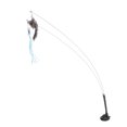 thumbnail image 3 of Suction Cat Feather Wand Toy, Double End Removable Steel Wire Interactive Cat Teaser Stick Toy for Indoor Outdoor, 3 of 8