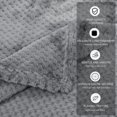 thumbnail image 3 of Unique Bargains Luxury Fleece Bed Blanket Woven Mesh, 3 of 10